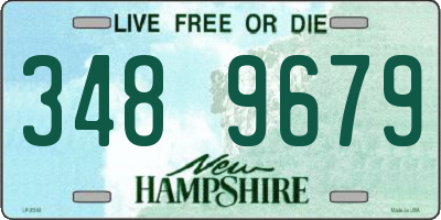 NH license plate 3489679
