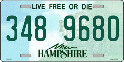 NH license plate 3489680