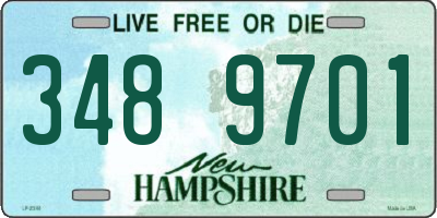 NH license plate 3489701