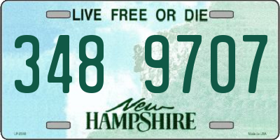 NH license plate 3489707