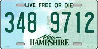 NH license plate 3489712