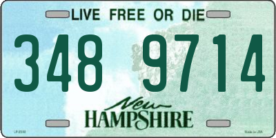 NH license plate 3489714