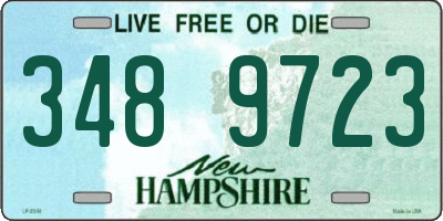 NH license plate 3489723