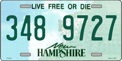NH license plate 3489727