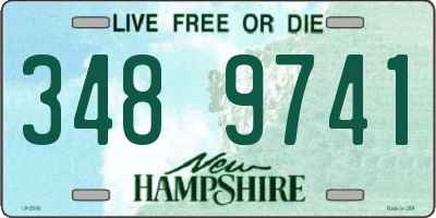 NH license plate 3489741