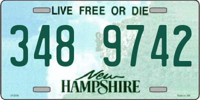 NH license plate 3489742