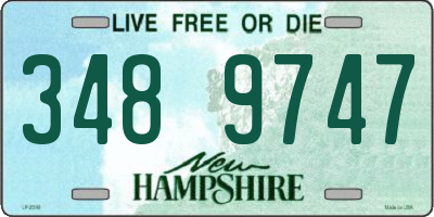 NH license plate 3489747