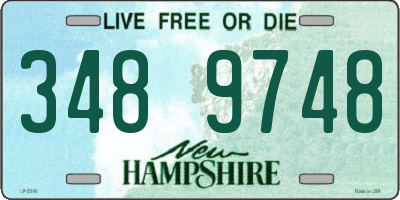 NH license plate 3489748