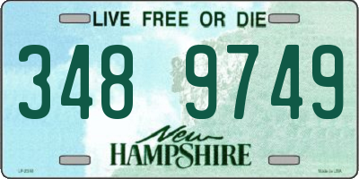 NH license plate 3489749