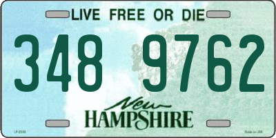 NH license plate 3489762