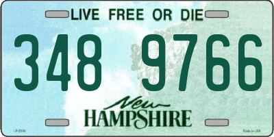 NH license plate 3489766