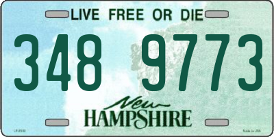 NH license plate 3489773