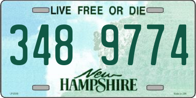 NH license plate 3489774