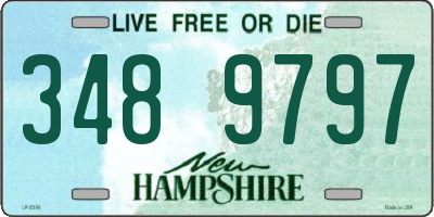 NH license plate 3489797