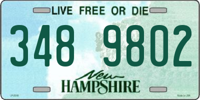 NH license plate 3489802