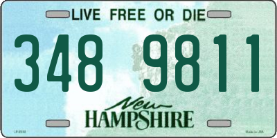 NH license plate 3489811