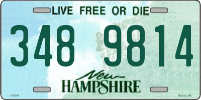 NH license plate 3489814