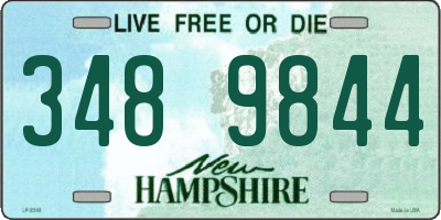 NH license plate 3489844