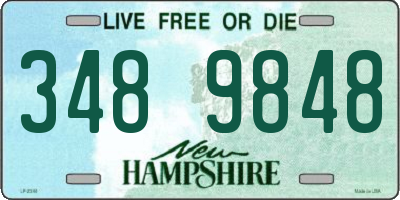 NH license plate 3489848