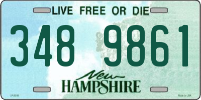 NH license plate 3489861