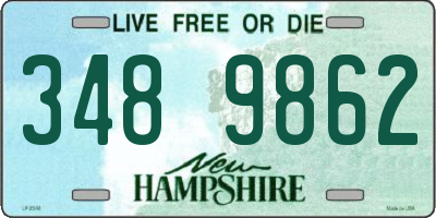 NH license plate 3489862