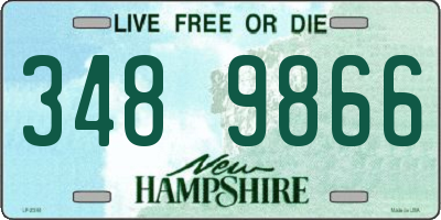 NH license plate 3489866