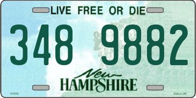 NH license plate 3489882
