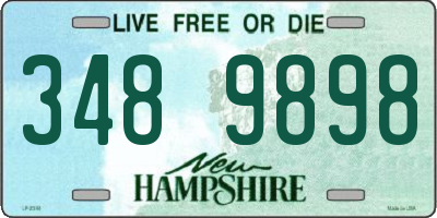 NH license plate 3489898