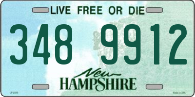 NH license plate 3489912