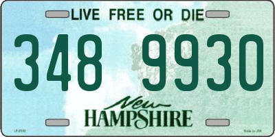 NH license plate 3489930