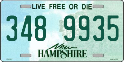 NH license plate 3489935