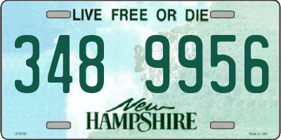NH license plate 3489956