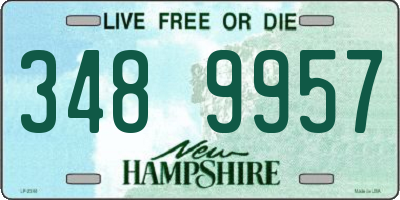 NH license plate 3489957