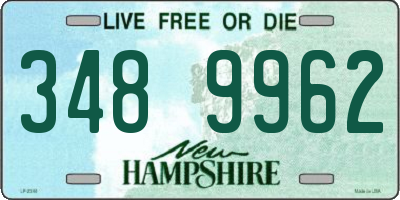NH license plate 3489962