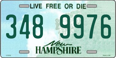 NH license plate 3489976