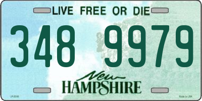 NH license plate 3489979