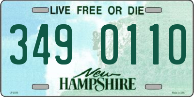 NH license plate 3490110