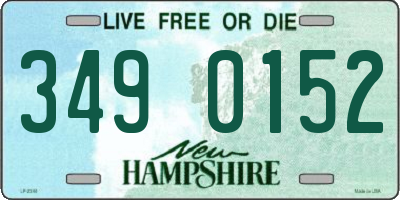 NH license plate 3490152