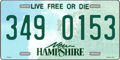 NH license plate 3490153
