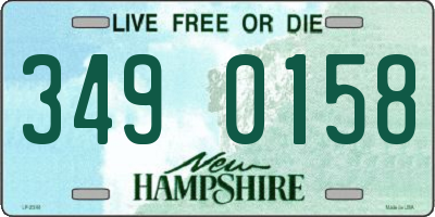 NH license plate 3490158