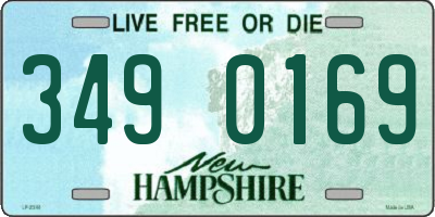 NH license plate 3490169