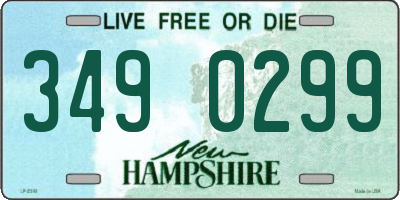 NH license plate 3490299