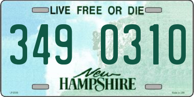 NH license plate 3490310