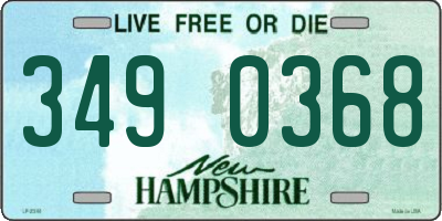 NH license plate 3490368