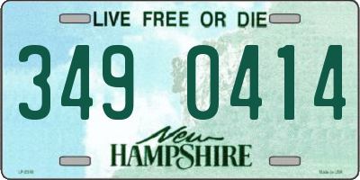 NH license plate 3490414