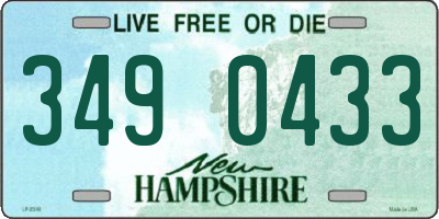 NH license plate 3490433