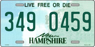 NH license plate 3490459