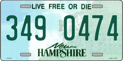 NH license plate 3490474
