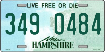 NH license plate 3490484