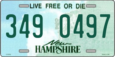 NH license plate 3490497